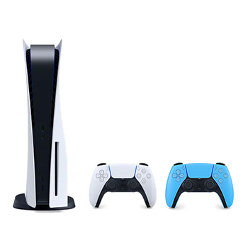 باندل کنسول بازی playstation 5 سری 12 + دسته Dualsene رنگ آبی  - Main Image