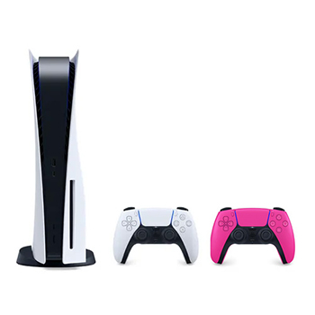 باندل کنسول بازی playstation 5 سری 12 + دسته Dualsene رنگ صورتی - Main Image