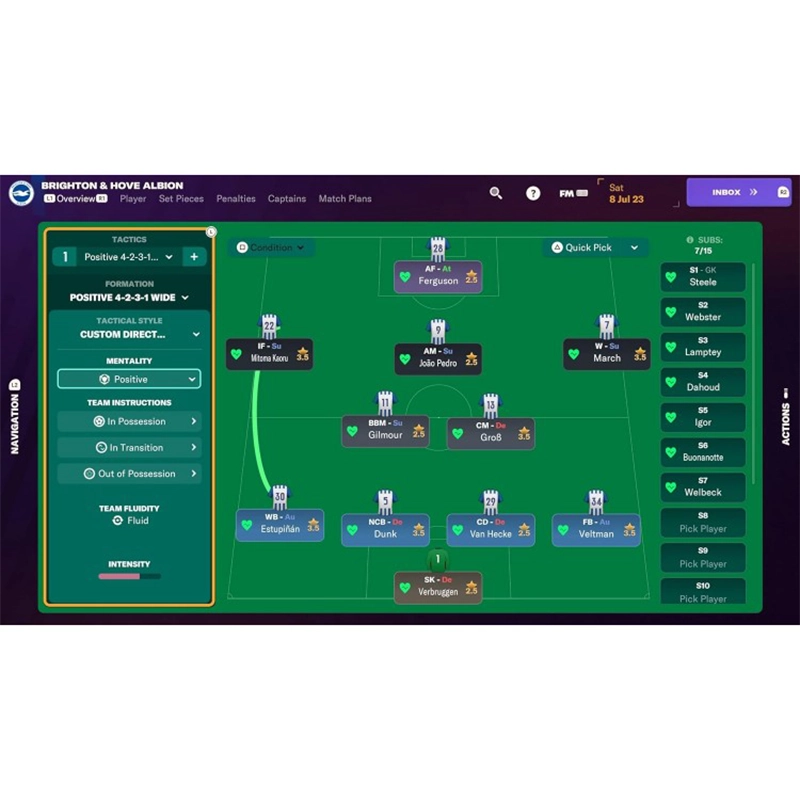 بازی Football Manager 2024 Console پلمپ برای PS5 - Thumbnail 3