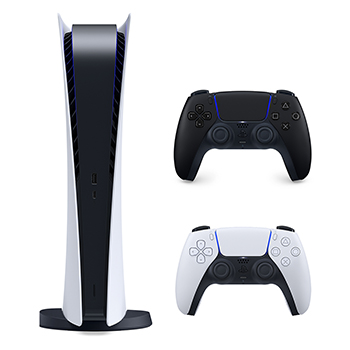 باندل کنسول بازی playstation 5 digital سری 12 به همراه + دسته Dualsense رنگ مشکی - Main Image