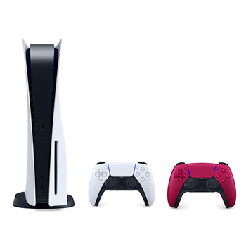 باندل کنسول بازی playstation 5 سری 12 + دسته Dualsene رنگ قرمز  - Main Image