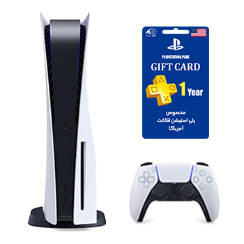 باندل کنسول بازی playstation 5 سری 1216 اروپا به همراه گارانتی تعویض 18 ماهه شرکتی + پلاس اسنشیال 1 ساله آمریکا - Main Image