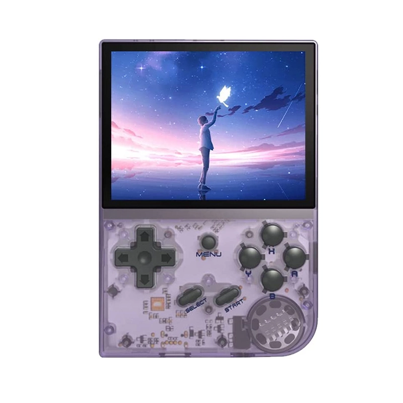 کنسول دستی Abernic RG35XX رنگ بنفش شفاف