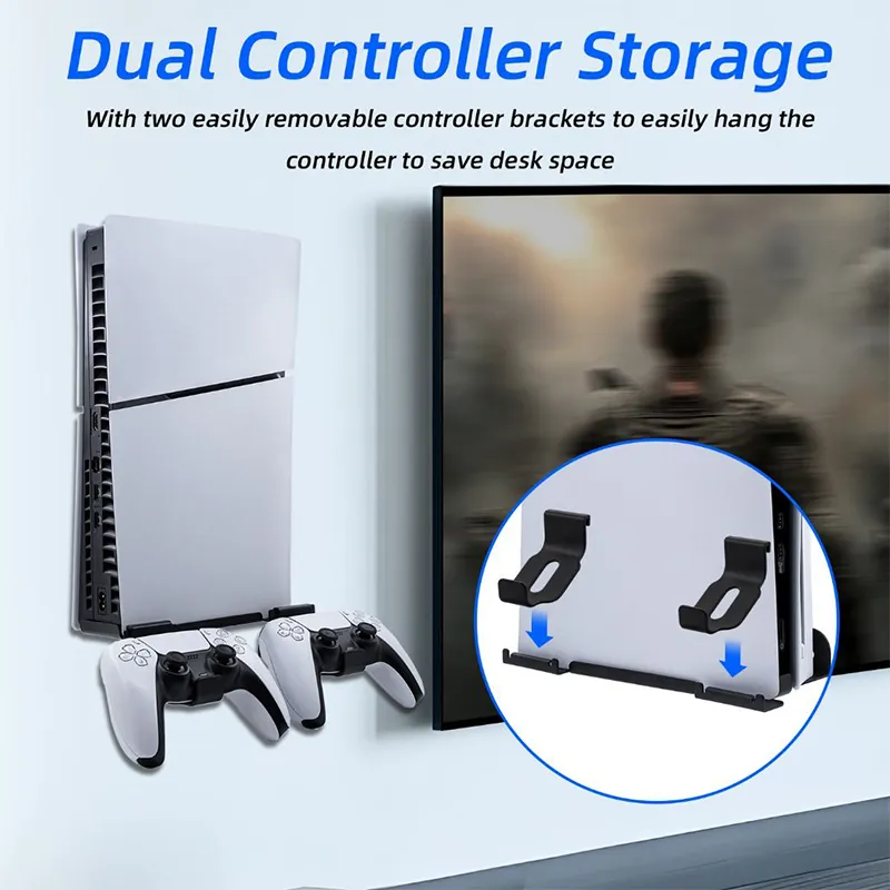 پایه دیواری PGtech مخصوص کنسول بازی PS5 اسلیم مدل GP-526 - Thumbnail 1
