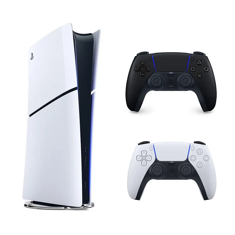 باندل کنسول بازی Playstation 5 Slim نسخه دیجیتال + دسته بازی Sony مدل PS5 DualSense Cosmic Midnight Black - Main Image