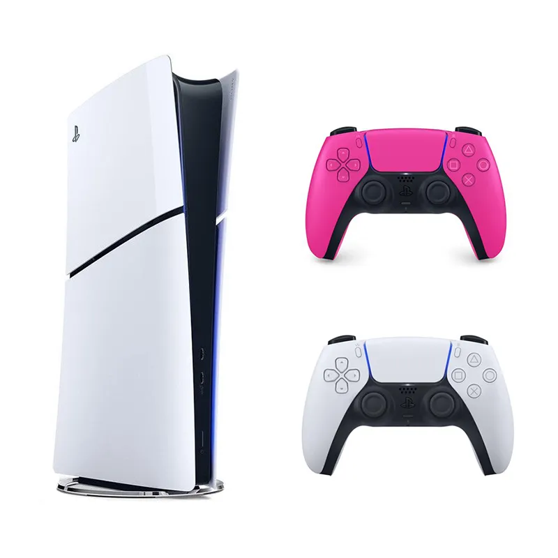 باندل کنسول بازی Playstation 5 Slim نسخه دیجیتال + دسته بازی Sony مدل PS5 DualSense Nova Pink - Main Image
