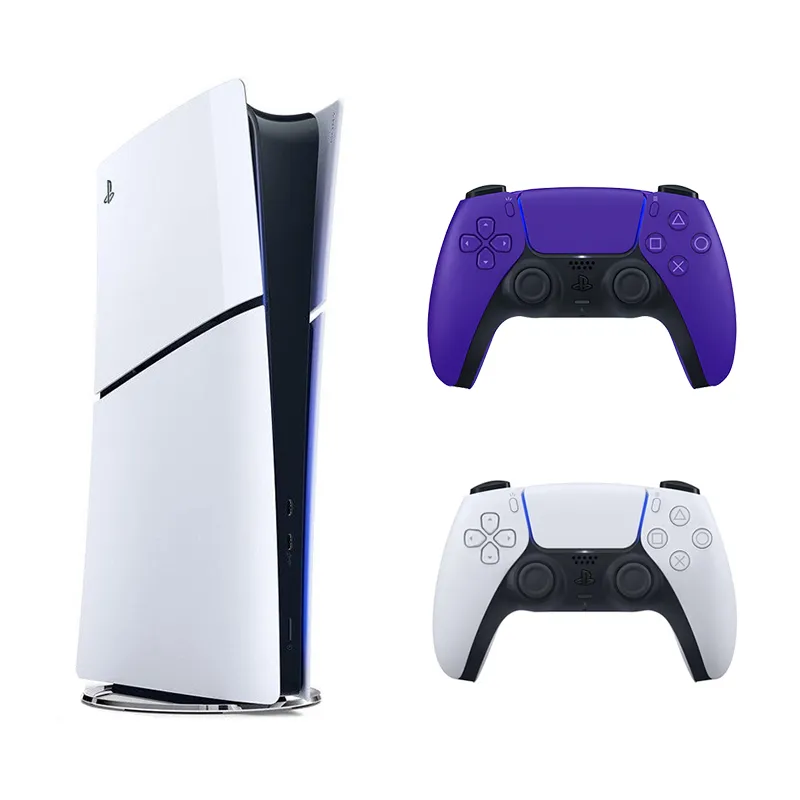 باندل کنسول بازی Playstation 5 Slim نسخه دیجیتال + دسته بازی Sony مدل PS5 DualSense Galactic Purple - Main Image