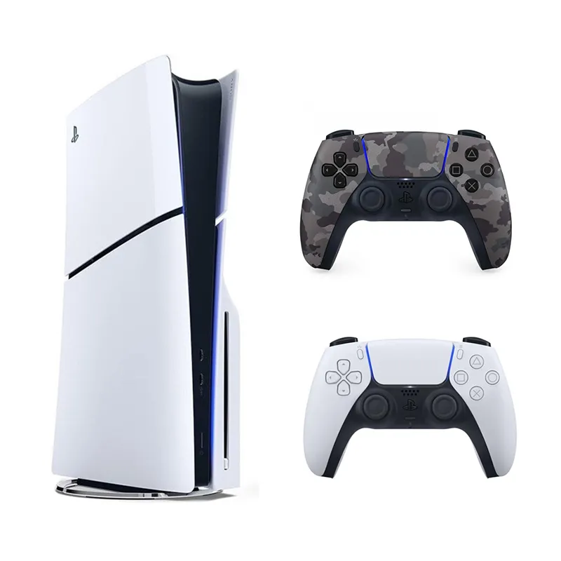 باندل کنسول بازی Playstation 5 Slim نسخه استاندارد + دسته بازی Sony مدل Dualsense Grey Camouflage - Main Image