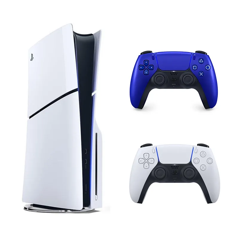باندل کنسول بازی Playstation 5 Slim نسخه استاندارد + دسته بازی Sony مدل Dualsense Cobalt Blue - Main Image
