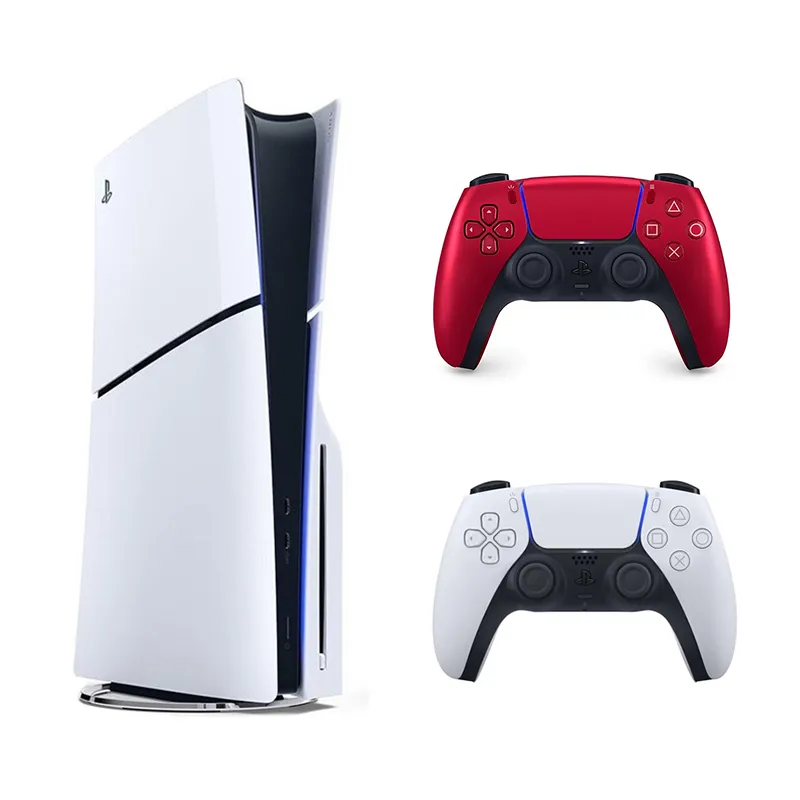 باندل کنسول بازی Playstation 5 Slim نسخه استاندارد + دسته بازی Sony مدل PS5 Dualsense Volcanic Red - Main Image