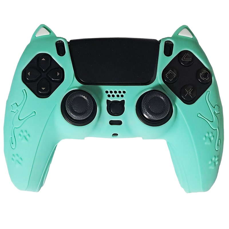 روکش دسته PS5 طرح گربه cat سبز