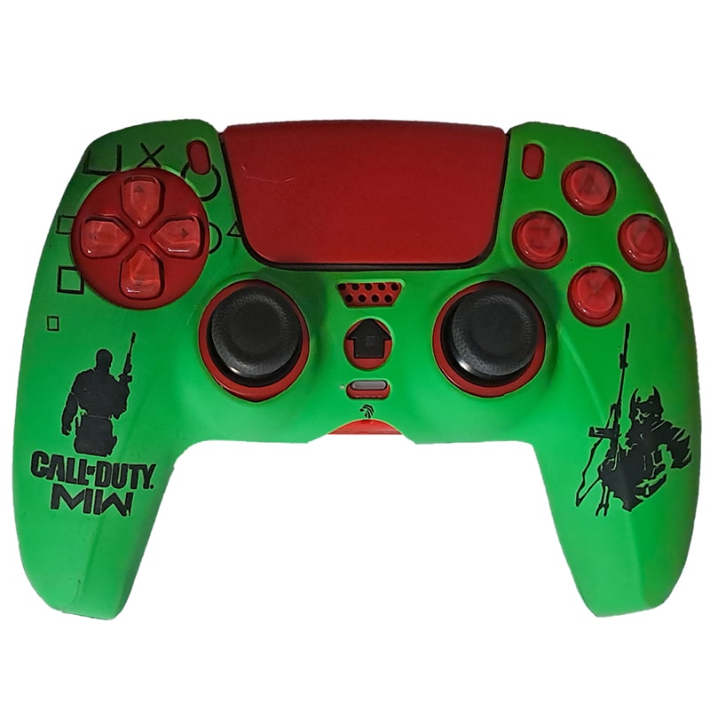 روکش دسته PS5 طرح call of duty سبز مشکی