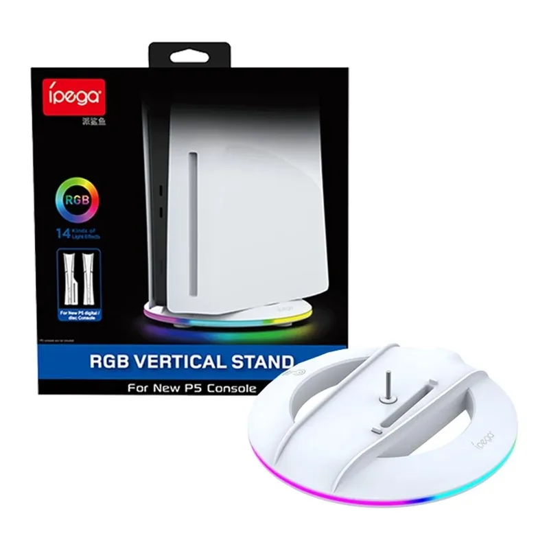 پایه نگهدارنده iPega RGB Vertical Stand برای PS5 Slim - Main Image