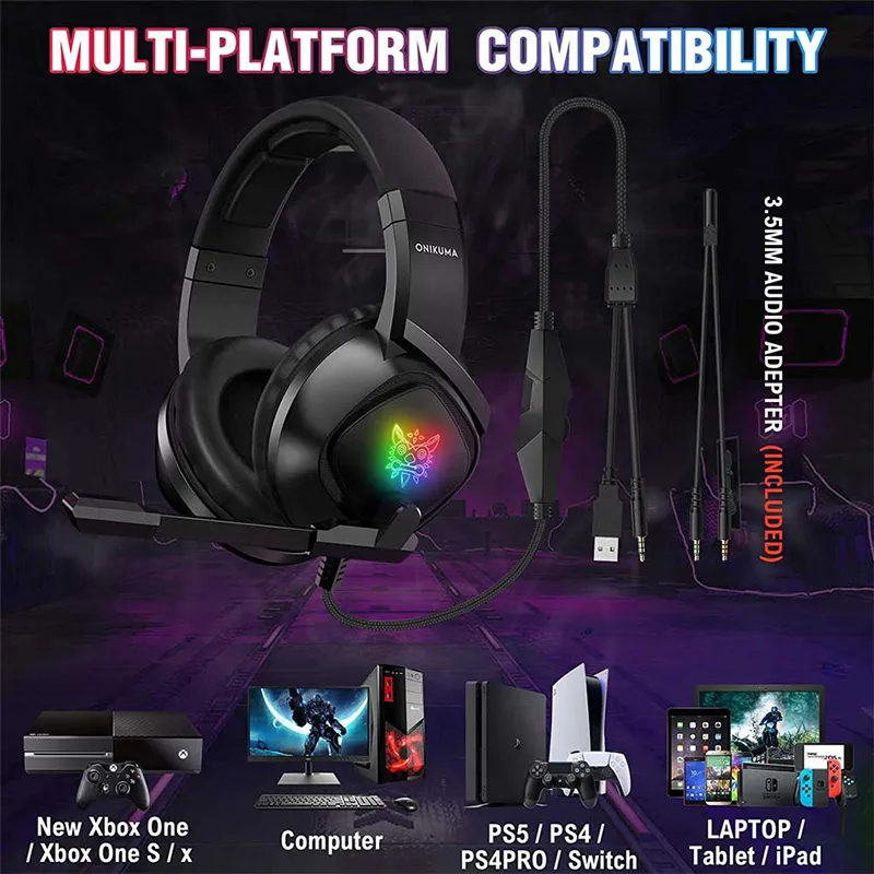 هدست گیمینگ ONIKUMA K19 - Thumbnail 3