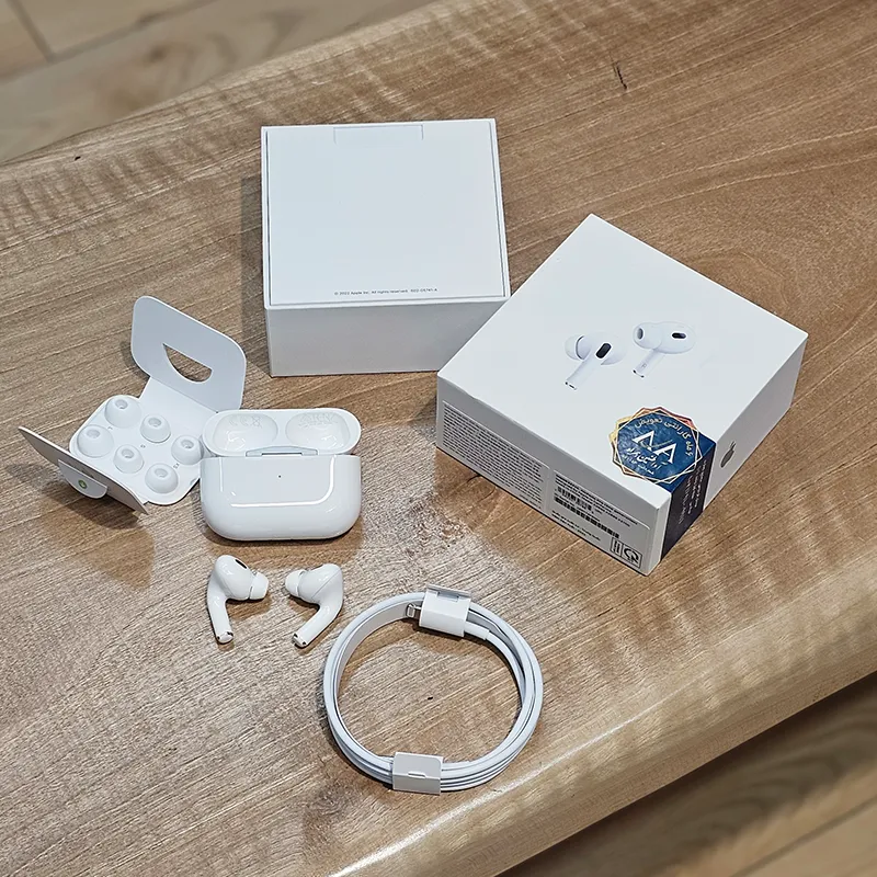 هندزفری بی سیم اپل مدل AirPods Pro 2 کارکرده + لوازم کامل - Thumbnail 3