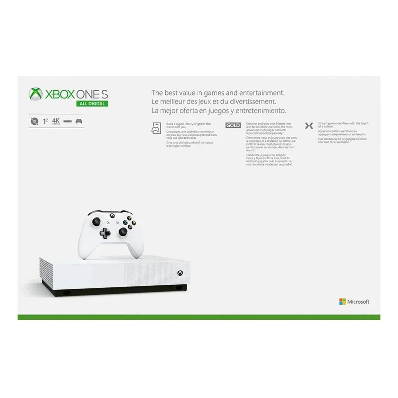 کنسول بازی Xbox One S نسخه دیجیتال یک ترابایت کارکرده (جعبه اصلی) - Thumbnail 2