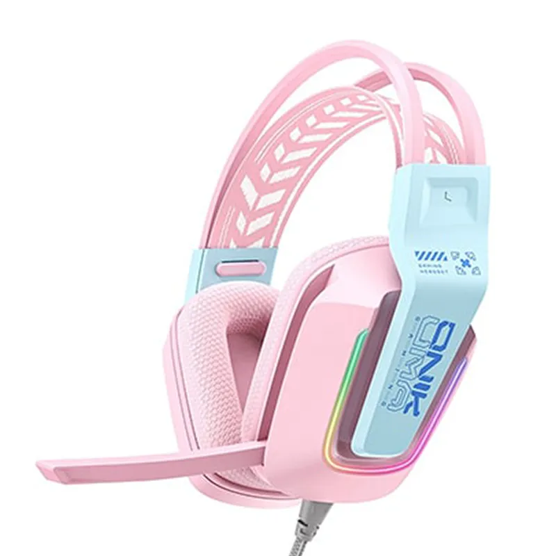 هدست گیمینگ اونیکوما Onikuma X13 (مشکی - صورتی - سفید) - Thumbnail 1