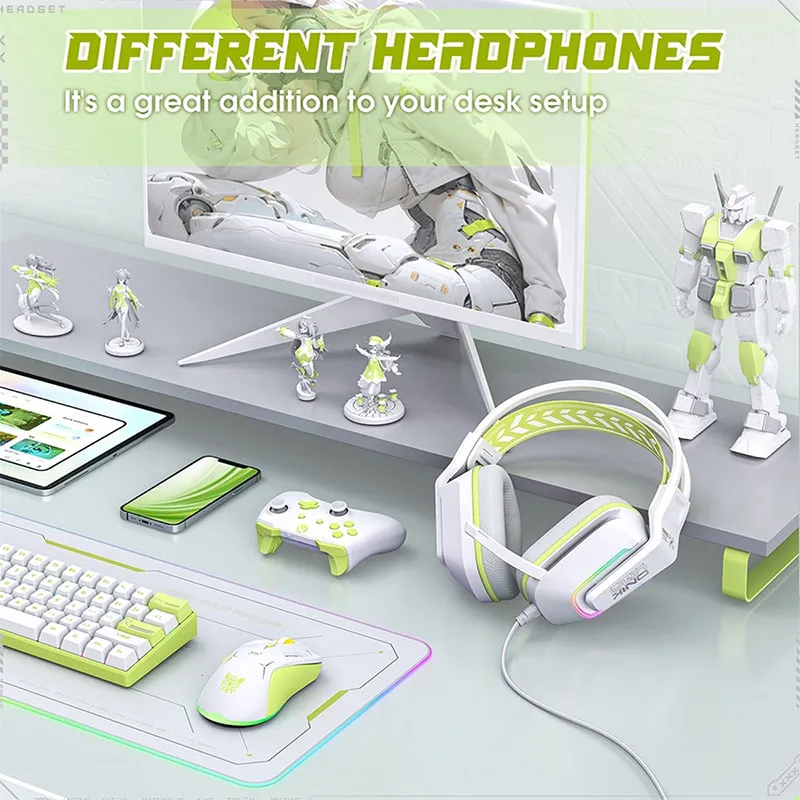 هدست گیمینگ اونیکوما Onikuma X13 (مشکی - صورتی - سفید) - Thumbnail 6