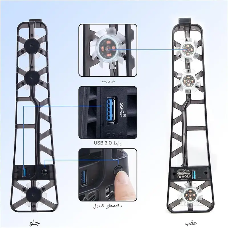 فن خنک کننده کنسول PS5 پرو دابی مدل TP5-35153S - Thumbnail 2