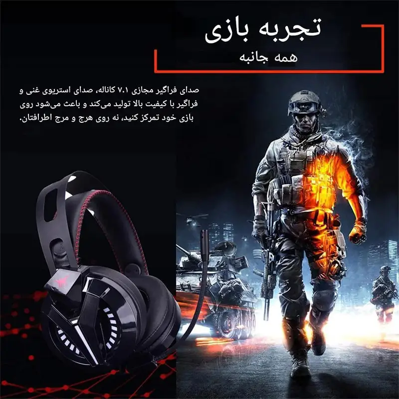  هدست گیمینگ Combatwing M180 PRO - Thumbnail 4