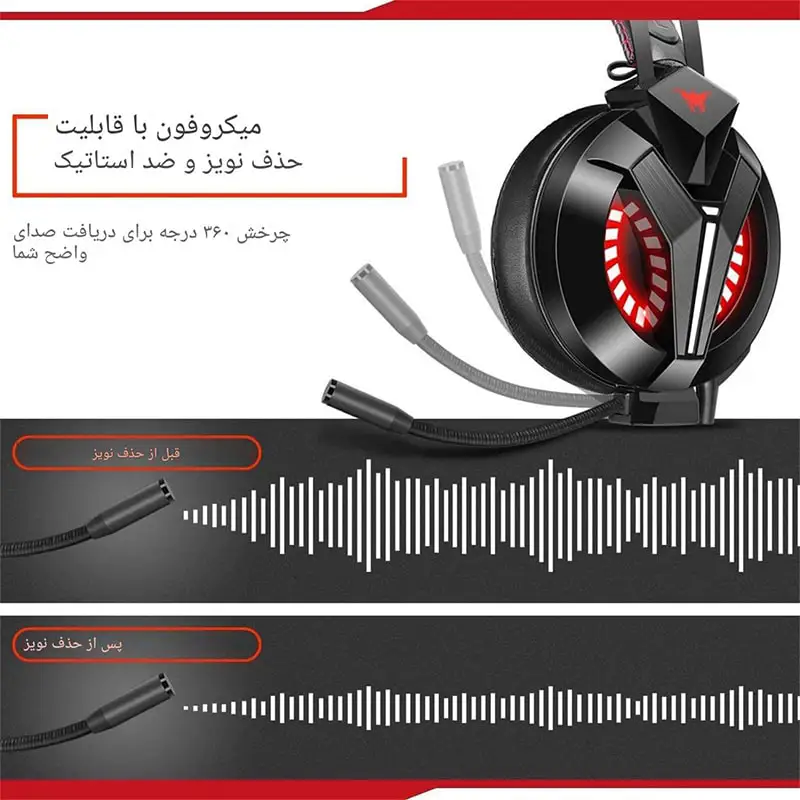  هدست گیمینگ Combatwing M180 PRO - Thumbnail 5