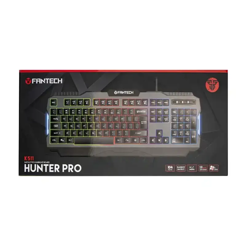کیبورد باسیم گیمینگ فنتک Fantech مدل HUNTER PRO K511 - Thumbnail 5