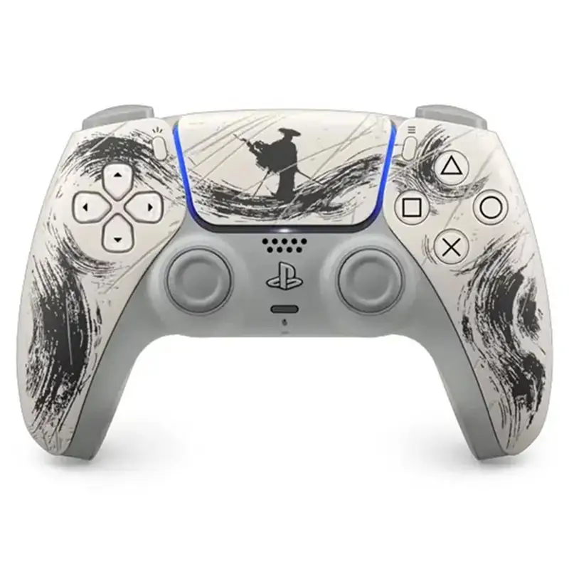 دسته بازی Sony مدل DualSense Ghost of Yotei Black Limited Edition مناسب برای PS5