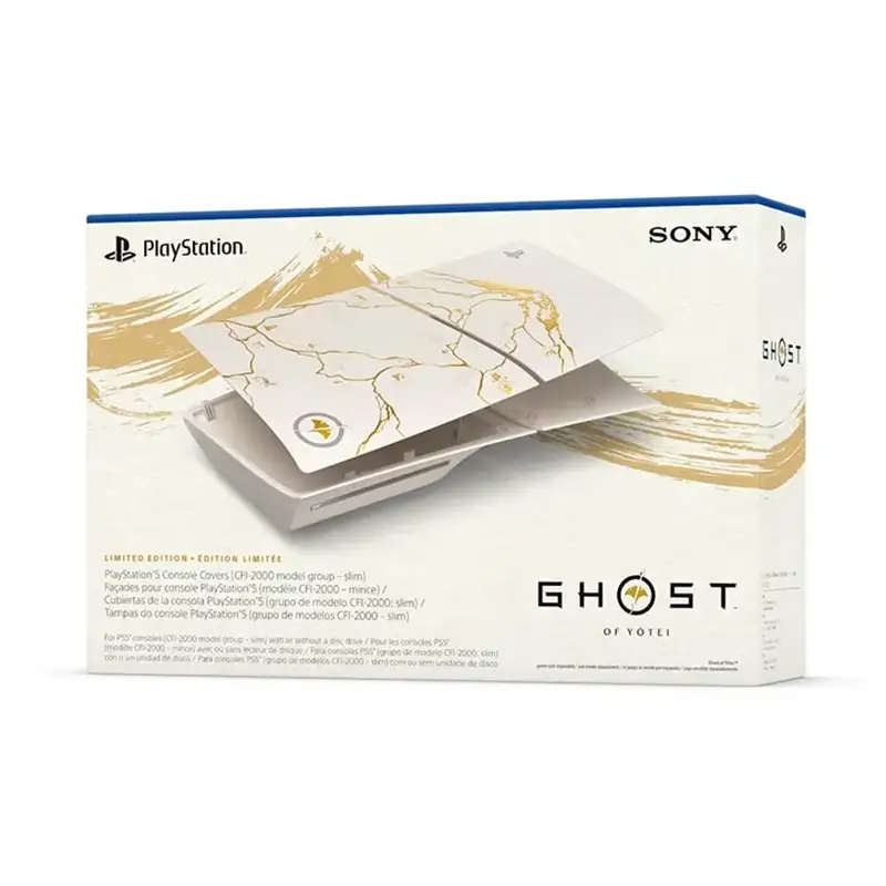 فیس پلیت اورجینال PS5 Slim طرح بازی Ghost of Yotei Gold Limited Edition - Thumbnail 3
