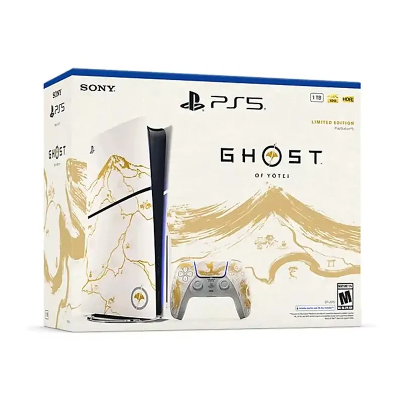 کنسول بازی Playstation 5 Slim Standard Ghost of Yotei Gold Limited Edition Bundle - Thumbnail 5