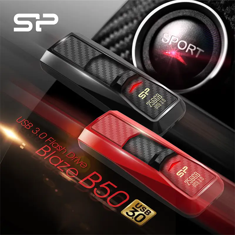 فلش مموری سیلیکون پاور مدل Blaze B50 مشکی ظرفیت 32 گیگابایت USB 3.2 - Thumbnail 2