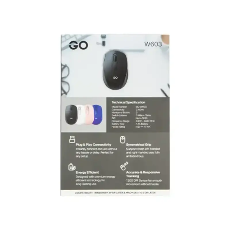 ماوس بی‌سیم فنتک Fantech مدل GO W603 - Thumbnail 4