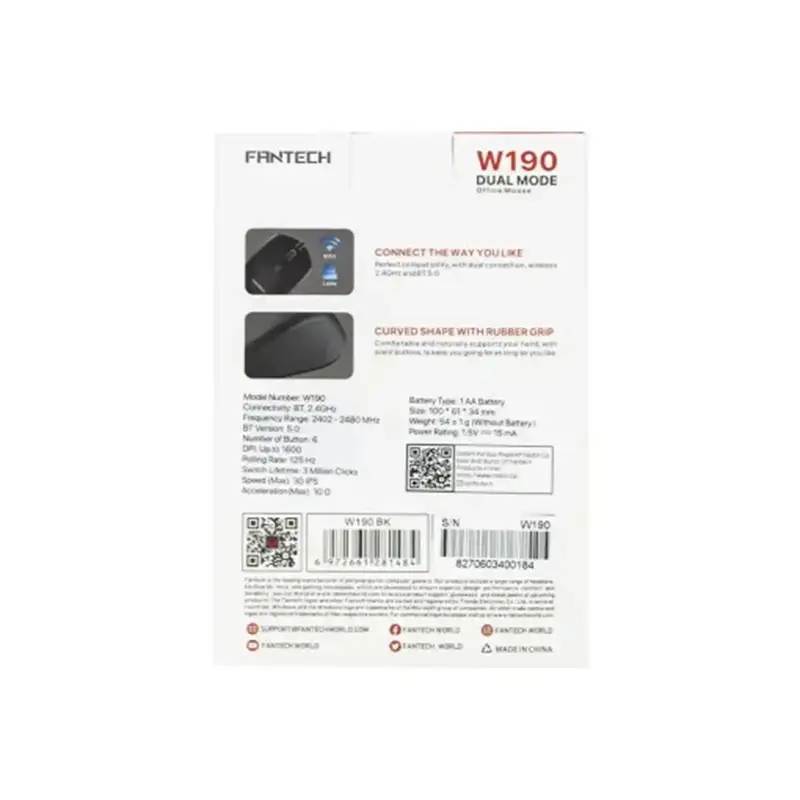 ماوس بی‌سیم فنتک Fantech مدل W190 - Thumbnail 6