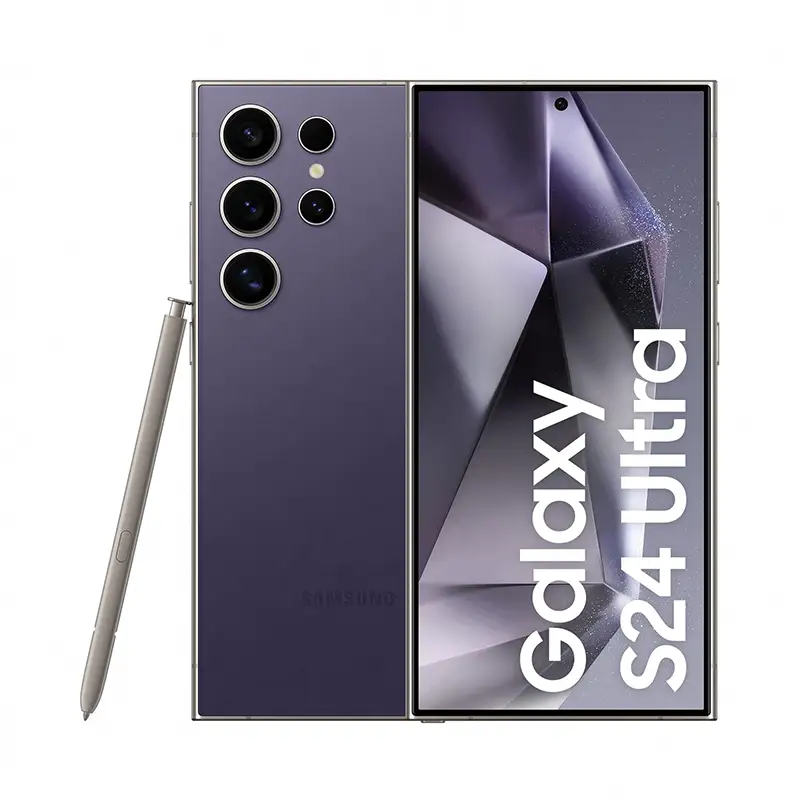 گوشی موبایل سامسونگ Galaxy S24 Ultra 5G ظرفیت 256 گیگابایت رم 12 گیگابایت دو سیم کارت رنگ بنفش - کارکرده در حد آکبند