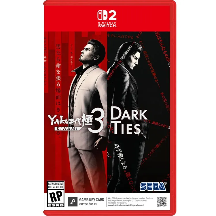 بازی Yakuza 3 Kiwami & Darke Ties Game Key Card پلمپ برای Nintendo Switch 2
