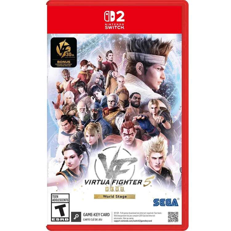 بازی Virtua Fighter 5 R.E.V.O. World Stage 30th Anniversary Edition Game Key Card پلمپ برای Nintendo Switch 2