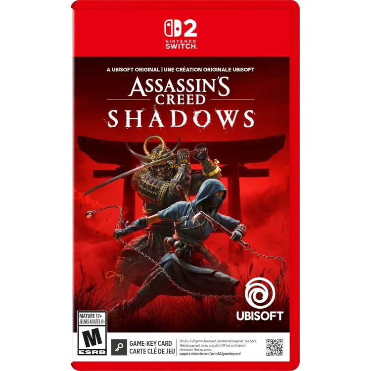 بازی Assassin's Creed Shadows Game Key card پلمپ برای Nintendo Switch 2