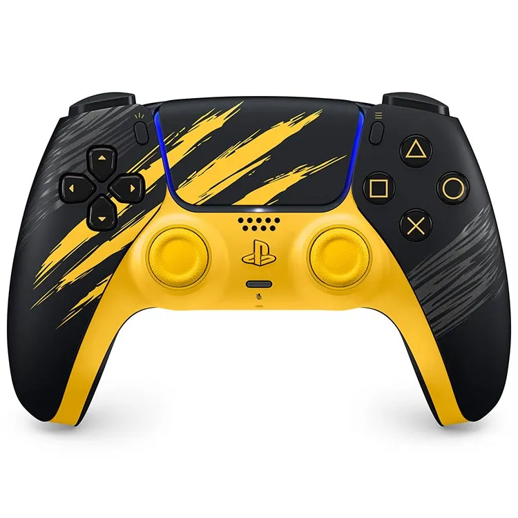 دسته بازی Sony مدل DualSense Marvel’s Wolverine Battle Yellow Limited Edition مناسب برای PS5
