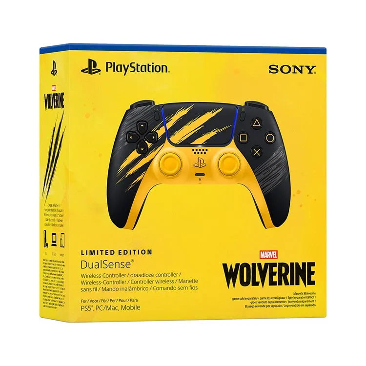دسته بازی Sony مدل DualSense Marvel’s Wolverine Battle Yellow Limited Edition مناسب برای PS5 - Thumbnail 4