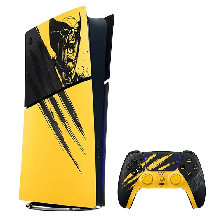 کنسول بازی Playstation 5 Slim Digital Marvel’s Wolverine Battle Yellow Limited Edition (فاقد بازی)