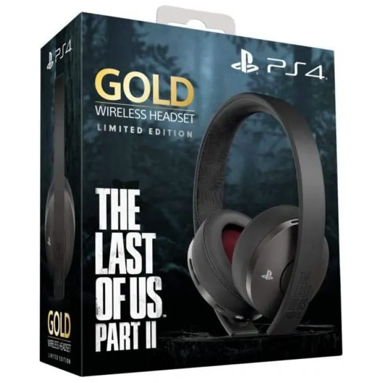 هدست گلد بی‌سیم استریو برای پلی‌استیشن سری جدید نسخه PlayStation Gold Wireless Stereo Headset The Last of Us Part II Limited Edition کارکرده - Thumbnail 1