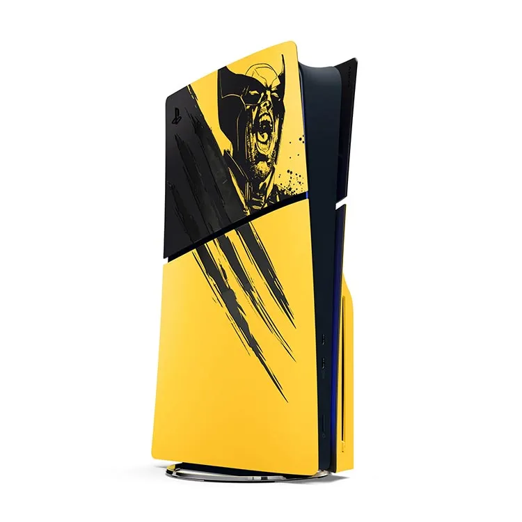 فیس پلیت اورجینال PS5 Slim طرح بازی Marvel's Wolverine Battle Yellow Limited Edition - Main Image